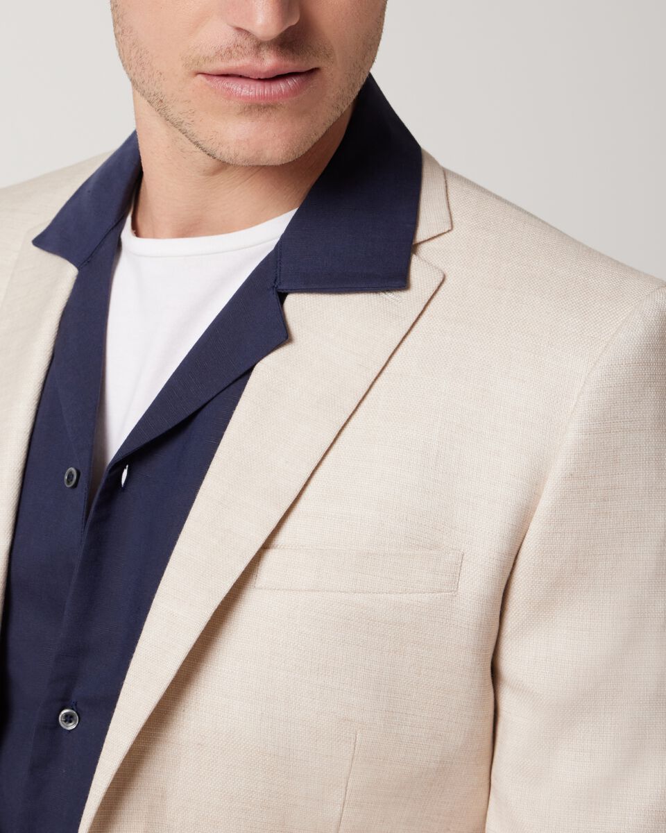 Slim Stretch Textured Tailored Jacket 